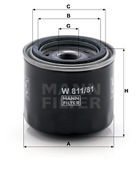 Oil Filter W 811/81