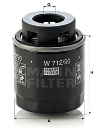 Oil Filter W 712/90