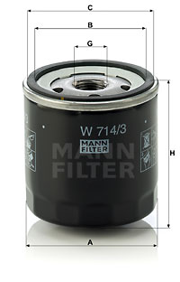 Oil Filter W 714/3